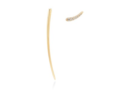 Earrings PISA  in golden silver