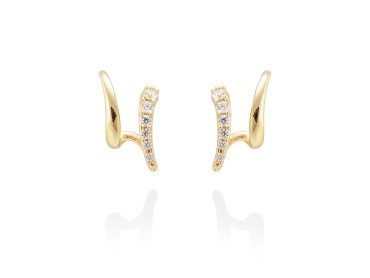 Earrings MESINA  in golden silver