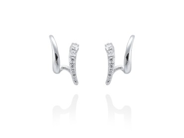 Earrings MESINA  in golden silver