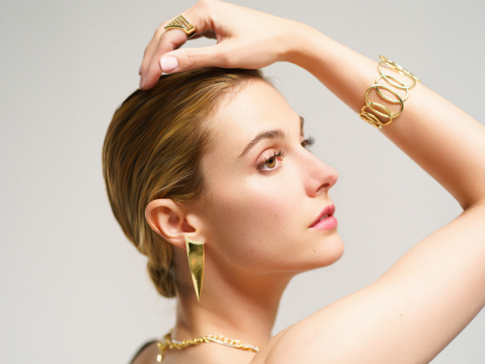 Earrings The Edge in silver