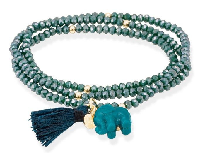 Armband ZEN Blau in silber rose vergoldet