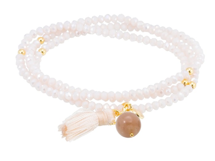 Bracelet ZEN  in golden silver