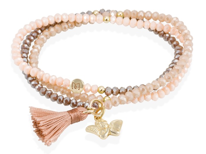 Armband ZEN Braun in silber rose vergoldet