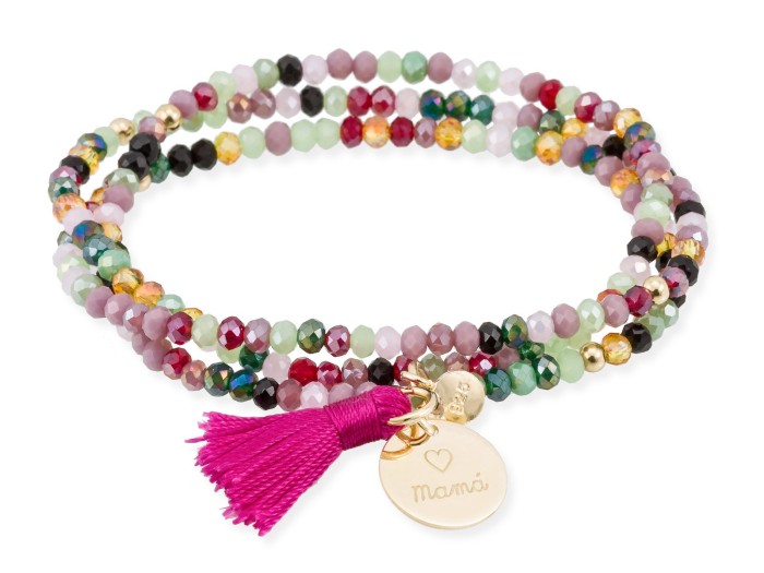 Bracelet ZEN Pink in rose silver