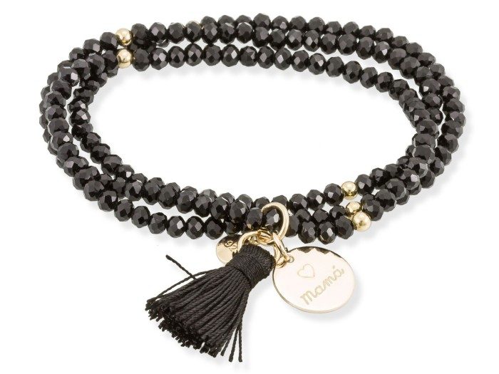 Bracelet ZEN SCHWARZ mit Engel