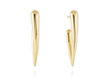 Earrings FAR WEST  in golden silver