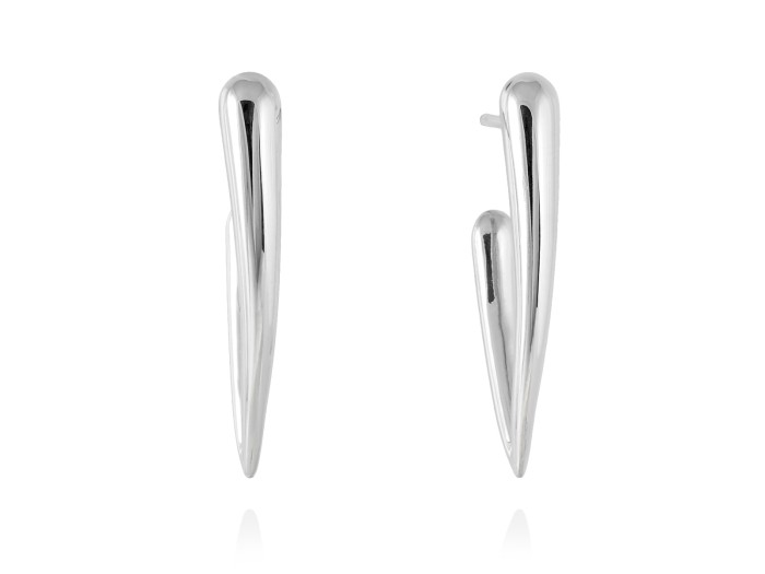 Earrings FAR WEST  in golden silver