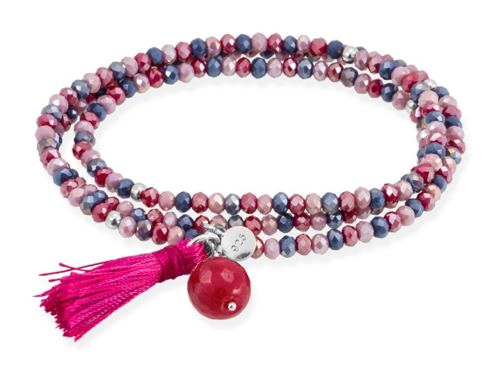 Bracelet ZEN FUCHSIA with angel