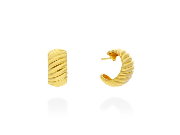 Pendientes aro gallonado Endless