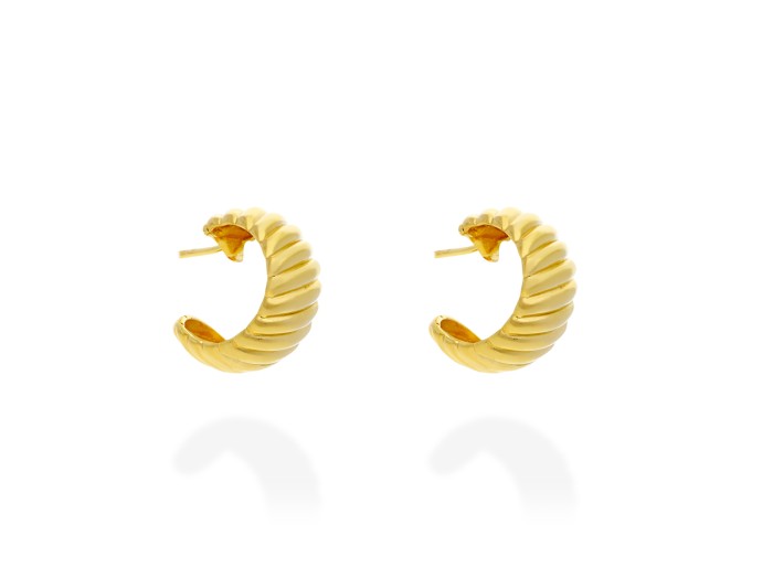 Pendientes aro gallonado Endless