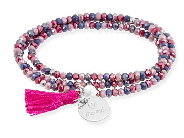Bracelet ZEN FUCHSIA with angel