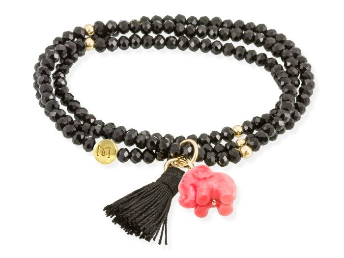 Bracelet ZEN SCHWARZ mit Engel