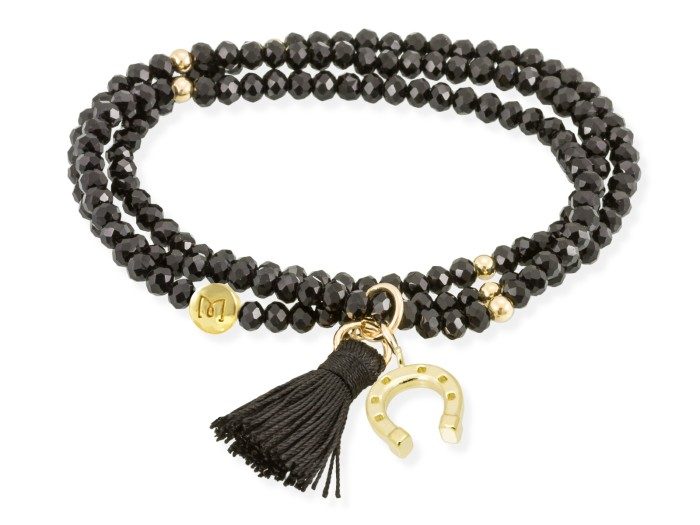 Bracelet ZEN SCHWARZ mit Engel