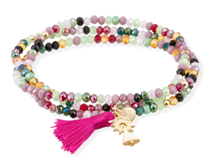 Bracelet ZEN Pink in rose silver