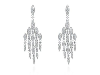 Pendientes de plata chandelier