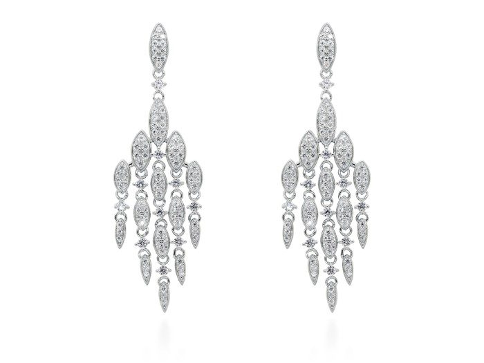 Pendientes de plata chandelier