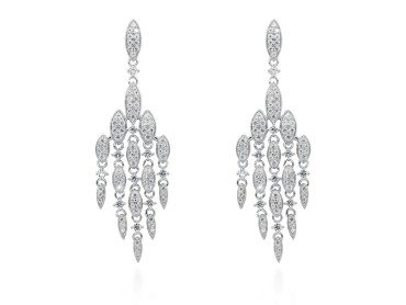Pendientes de plata chandelier