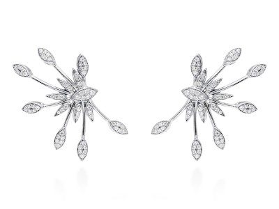 Pendientes de plata trepador