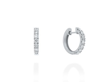 Pendientes de oro criolla grandes con diamantes