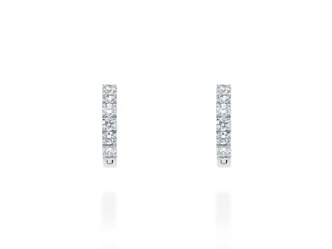 Pendientes de oro criolla grandes con diamantes