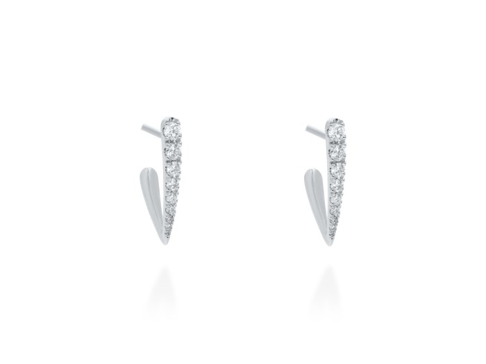 Earrings   in 18kt white Gold and diamonds