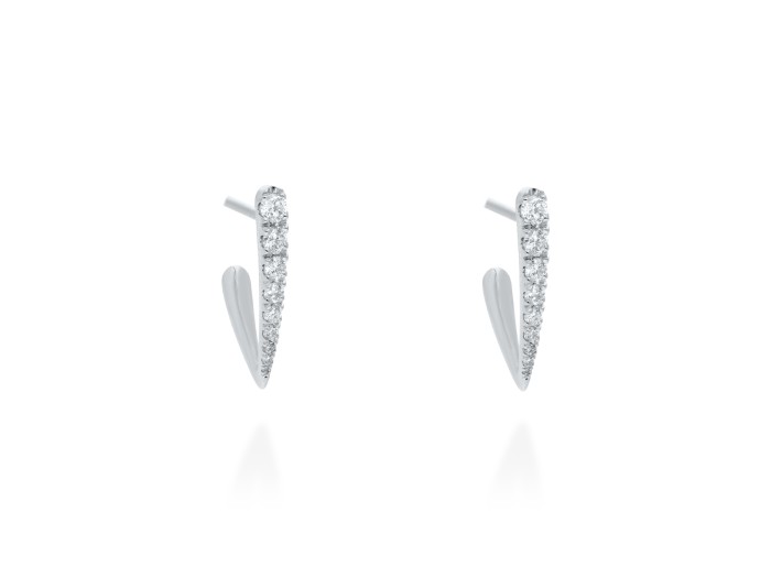 Pendientes de Oro criolla y diamantes