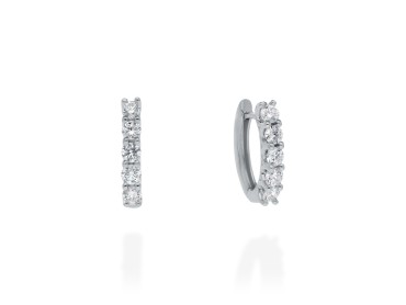 Gold Earrings with Diamonds