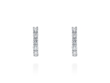 Gold Earrings with Diamonds