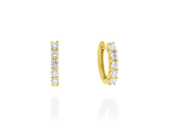 Pendientes de oro y diamantes