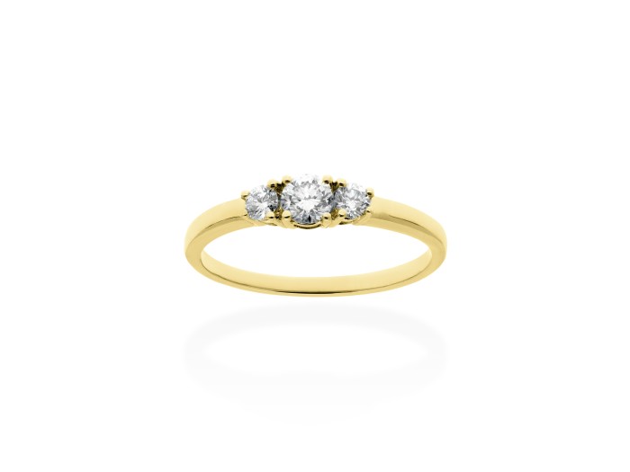 Ring   in 18kt Gelbgold und Diamanten