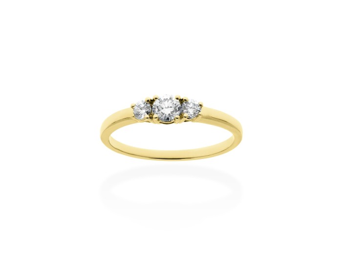 Ring   in 18kt yellow Gold and diamonds