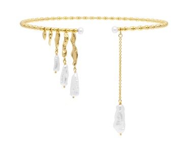 Choker de plata con perlas