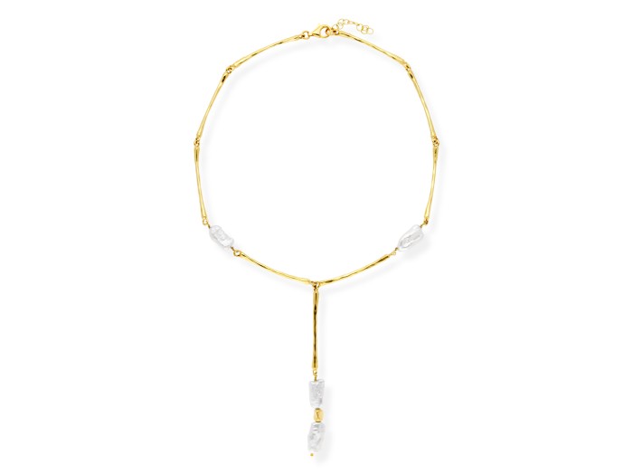 Gargantilla NAGORI de plata con perlas