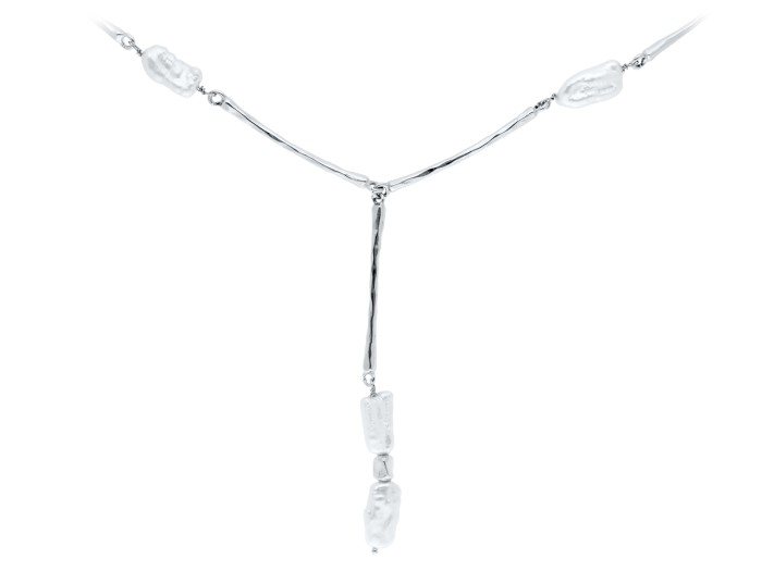 Gargantilla NAGORI de plata con perlas