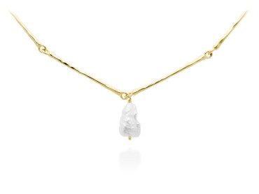 Gargantilla de plata con perlas