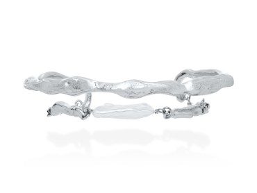 Pulsera de plata con perlas