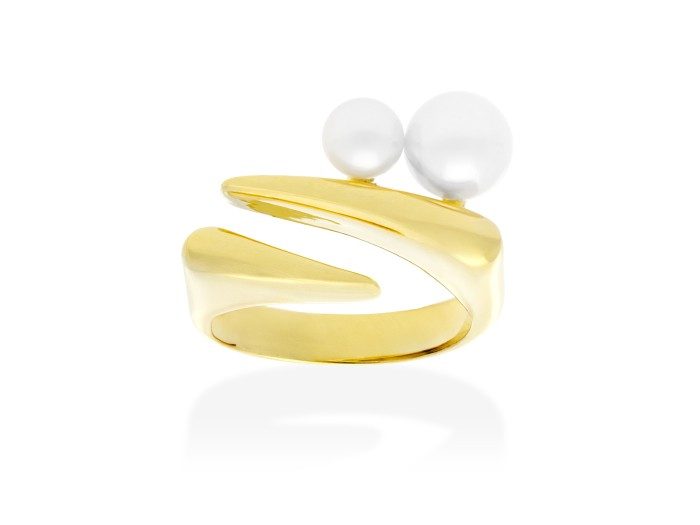 Anillo de plata con perlas OSAKA