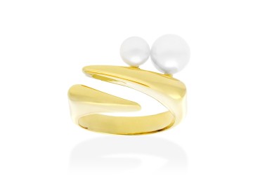 Anillo de plata con perlas OSAKA