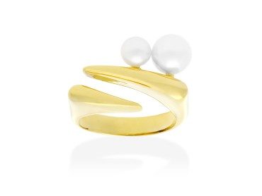 Anillo de plata con perlas OSAKA