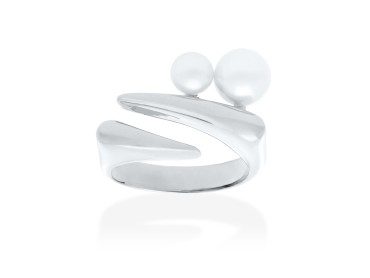 Anillo de plata con perlas OSAKA