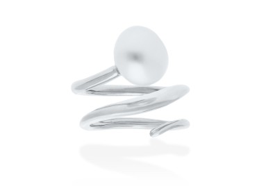 Anillo de plata con perla DANSU