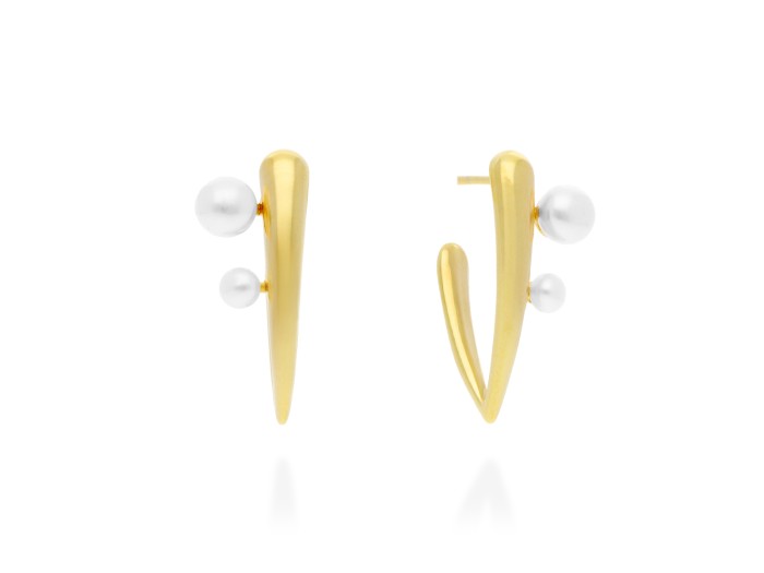 Pendientes de plata con perlas OSAKA