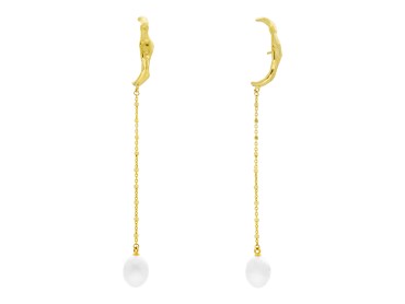 Pendientes de plata con perlas AME