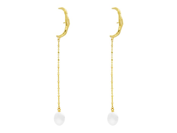 Pendientes de plata con perlas AME