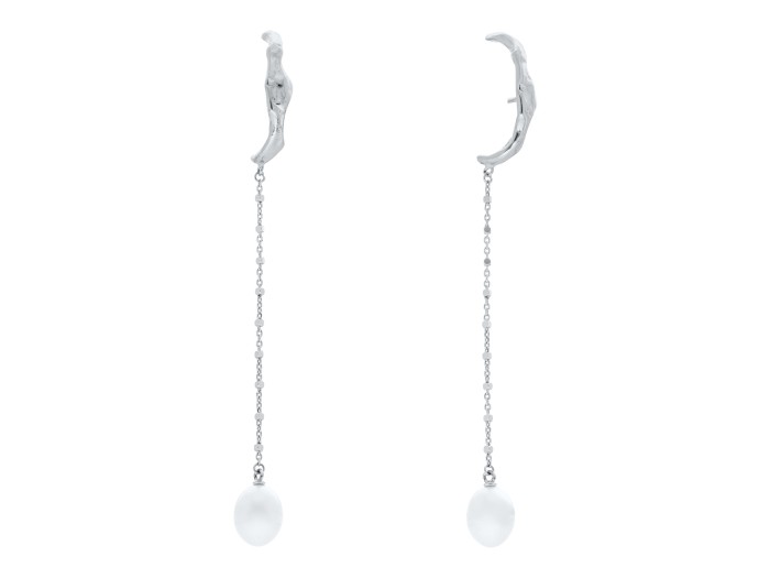 Pendientes de plata con perlas AME