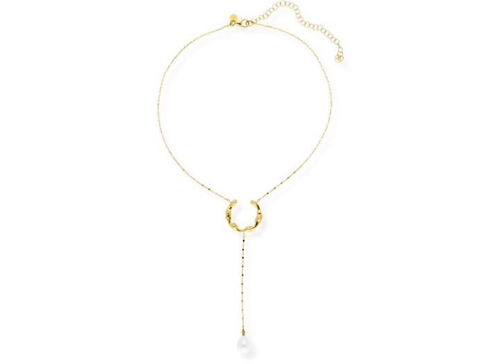 Gargantilla de plata con perla AME