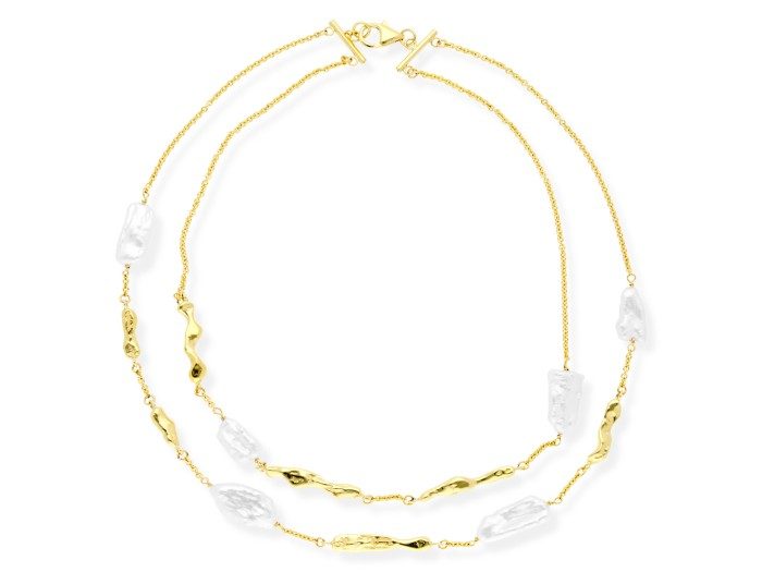 Gargantilla TSURU de plata con perlas