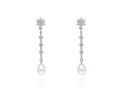 Earrings ROSE  in silver