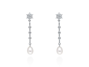 Earrings ROSE  in silver