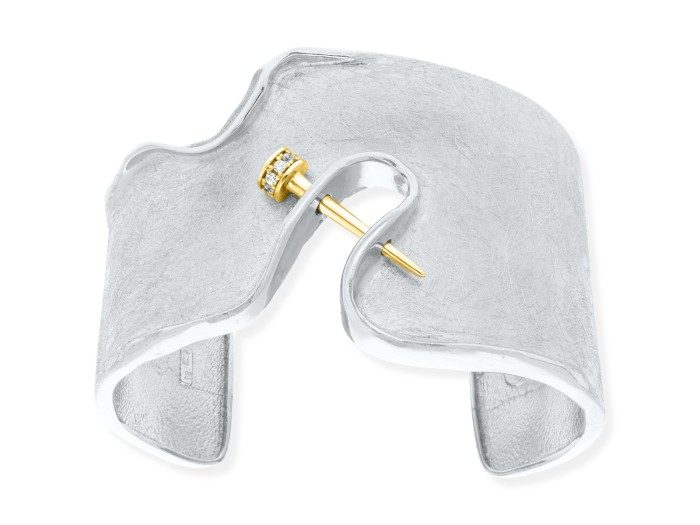 Brazalete de plata Silk